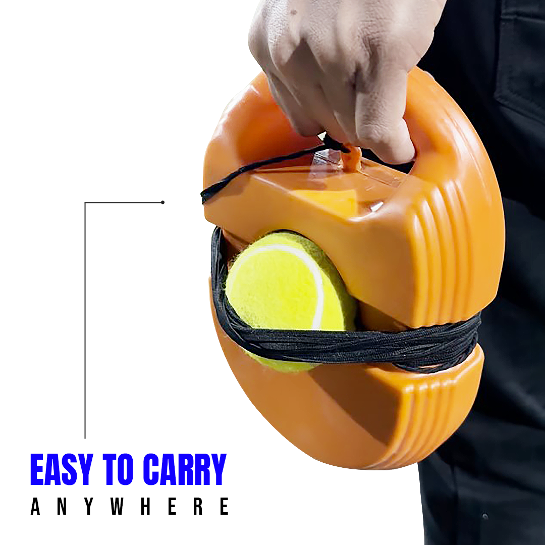Cricket Trainer Rebound Ball - Self Practice Training Tool for Adults & Kids