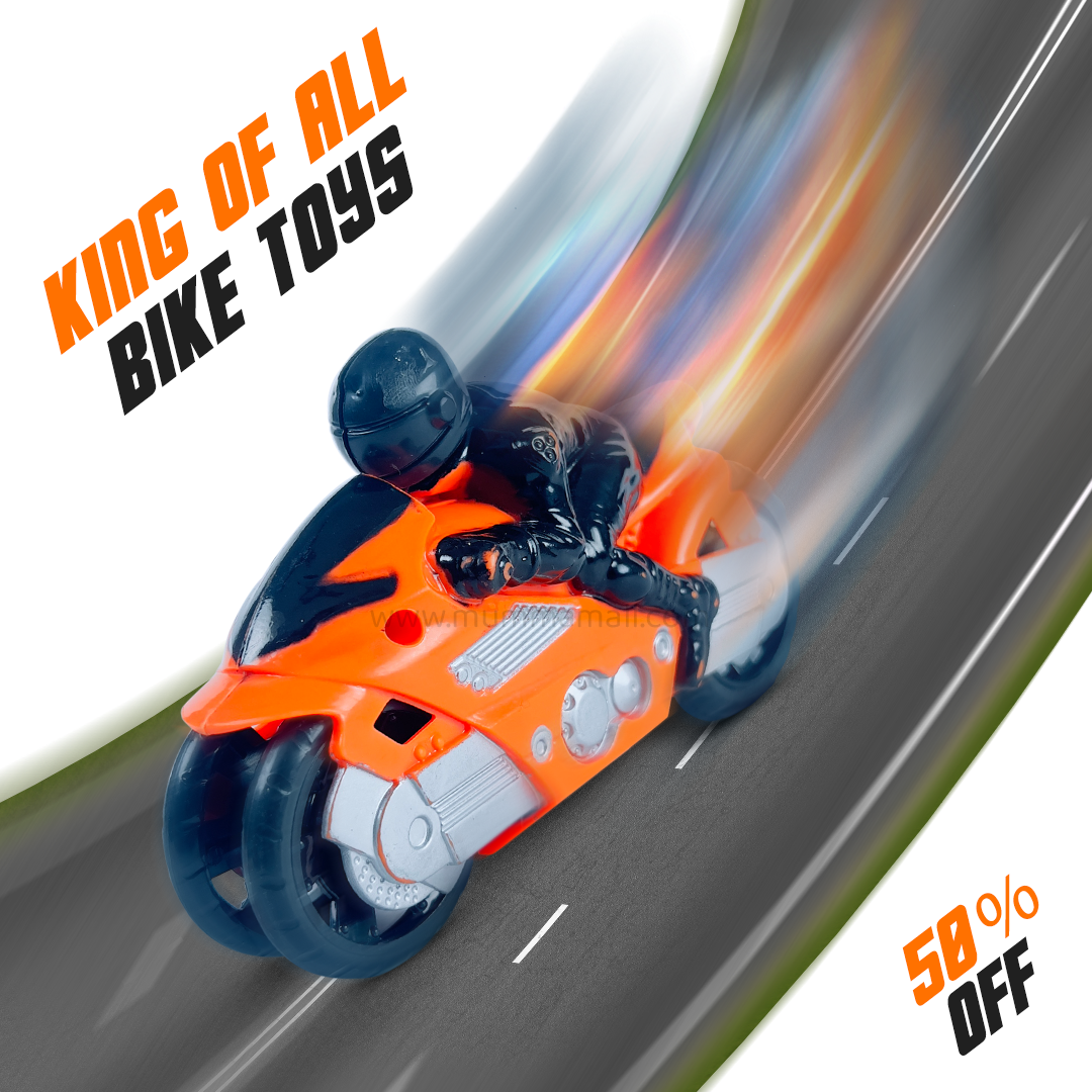 🏎️ Turbo Rider Bike Toy – Friction-Powered Fun 🚴♂️