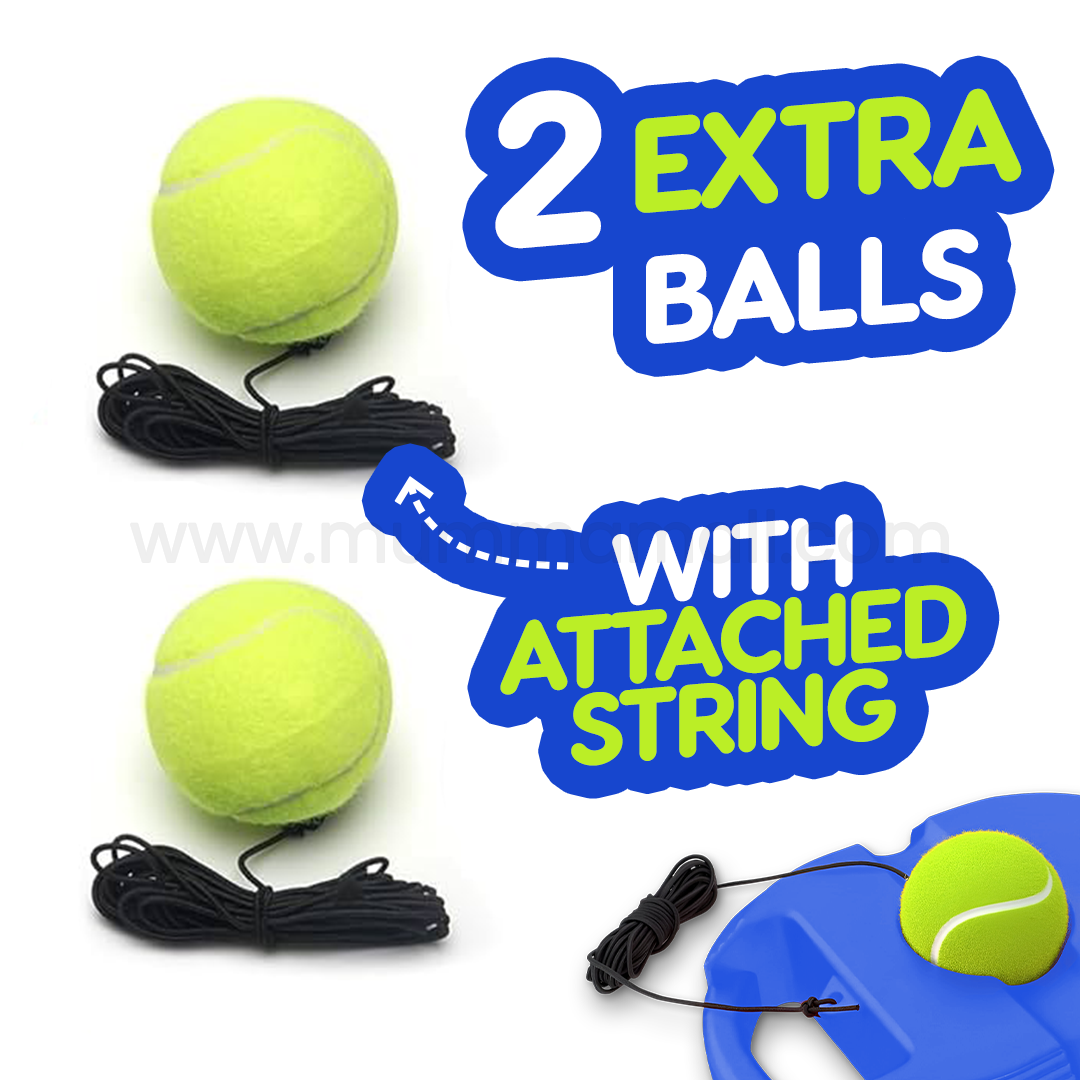 Cricket Trainer Rebound Ball - Self Practice Training Tool for Adults & Kids