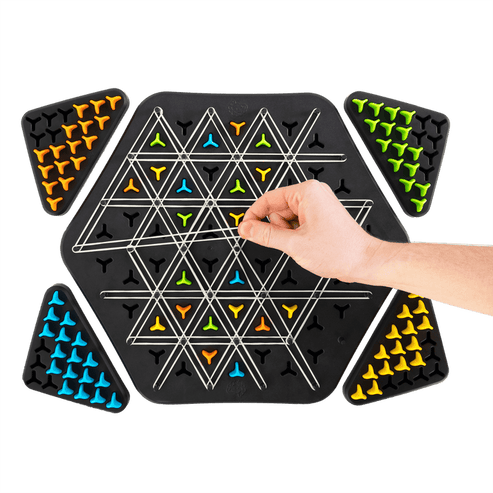 Triangle shape rubber game!! 2-4 player game (NEWLY LAUNCHED) - Boost Cognitive Skills & Fun for Kids & adults