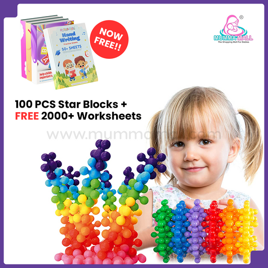 ✨Creative Star Block For Kids || Mind Development Toys + FREE Learning 2000+ pages downloadable PDF worksheet for kids 😍