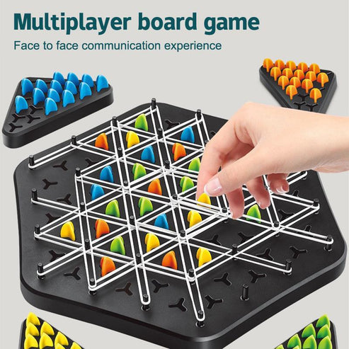 Triangle shape rubber game!! 2-4 player game (NEWLY LAUNCHED) - Boost Cognitive Skills & Fun for Kids & adults
