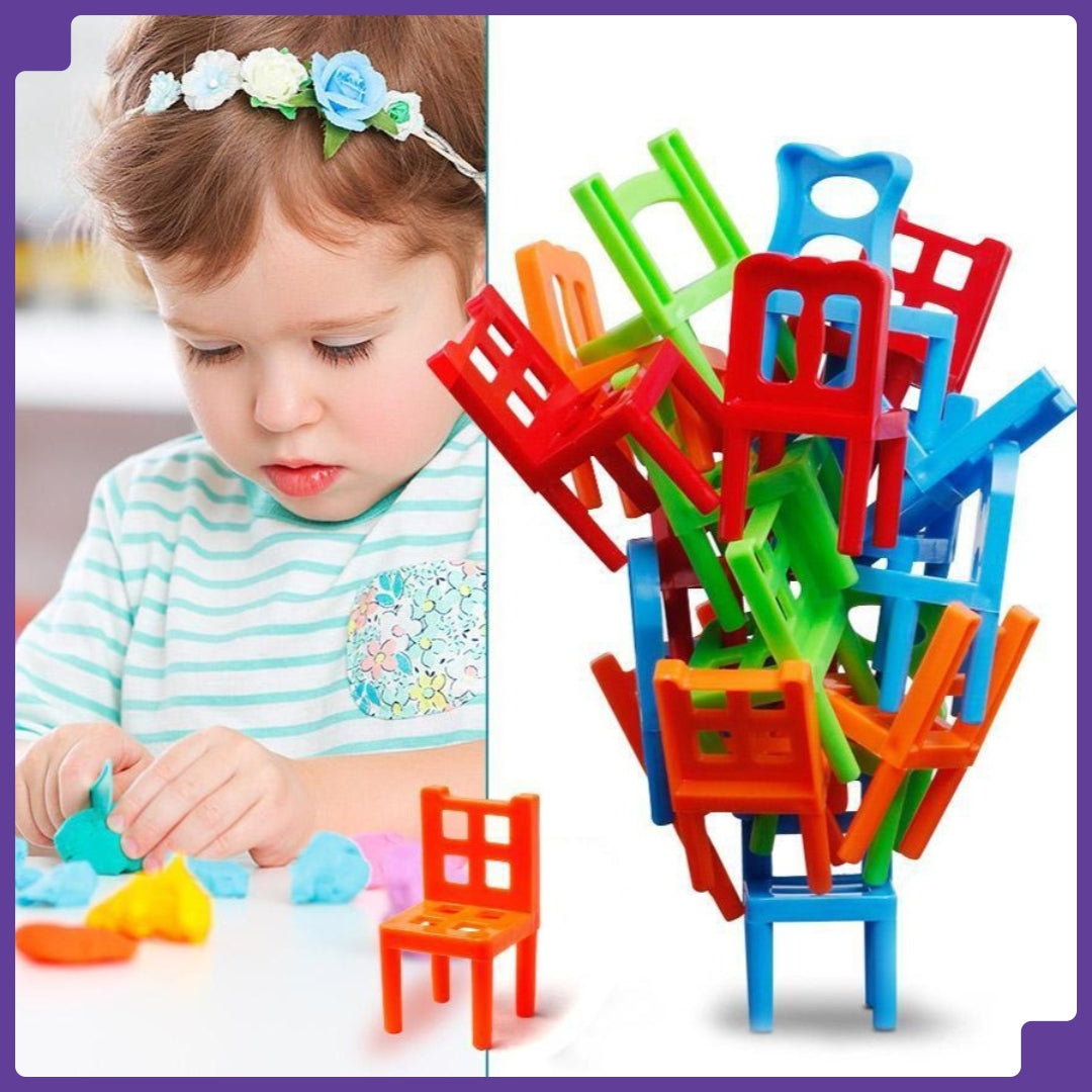 📈Trending Chair Stacking Special Game for your Kids & Families (36 Pcs)