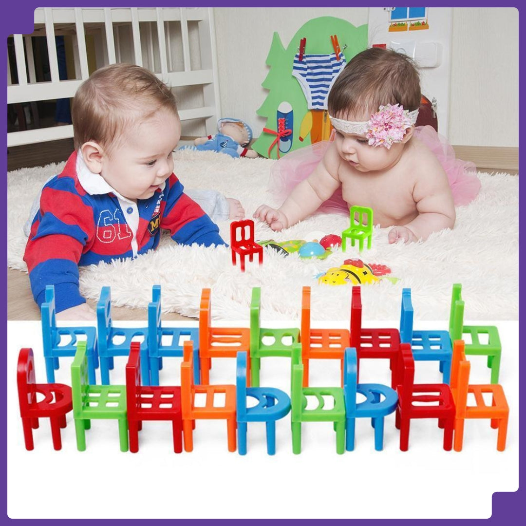 📈Trending Chair Stacking Special Game for your Kids & Families (36 Pcs)