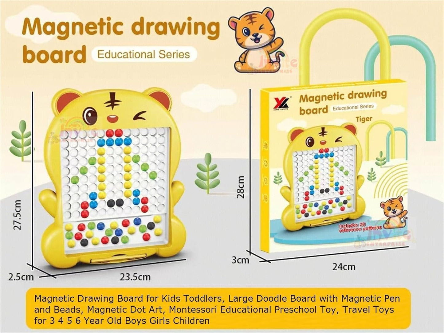 Magnetic Drawing Board – Educational Dot-to-Dot Creativity Board