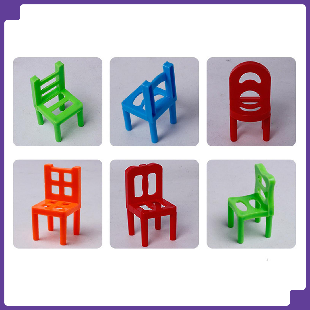 📈Trending Chair Stacking Special Game for your Kids & Families (36 Pcs)