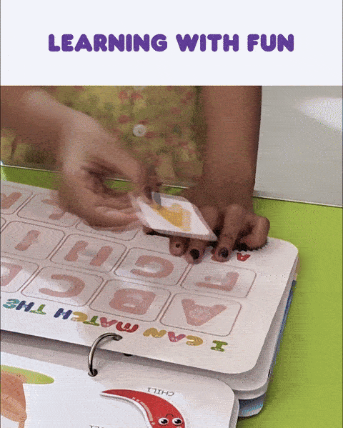 Mumma Mall® Learning Binder Book for Kids (Ages 2–6) – Educational Velcro Activity Book with Matching, Puzzle & Fine Motor Skills
